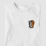 Camiseta Leão Preto e Amarelo