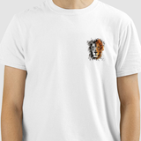 Camiseta Leão Preto e Amarelo