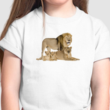 Camiseta Infantil Minha Família Leão