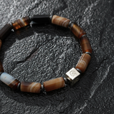 Pulseira Ágata Listrada (6mm)