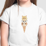 Camiseta Infantil Kitty Cream