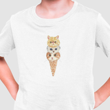 Camiseta Infantil Kitty Cream