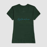 Camiseta Azul da Cor do Mar