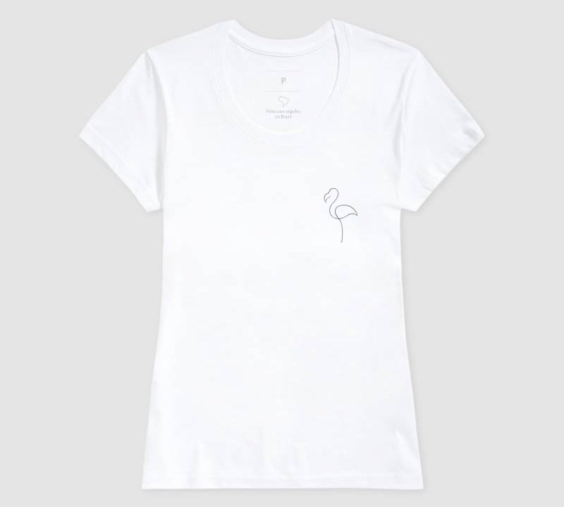 Camiseta Flamingo Single Line