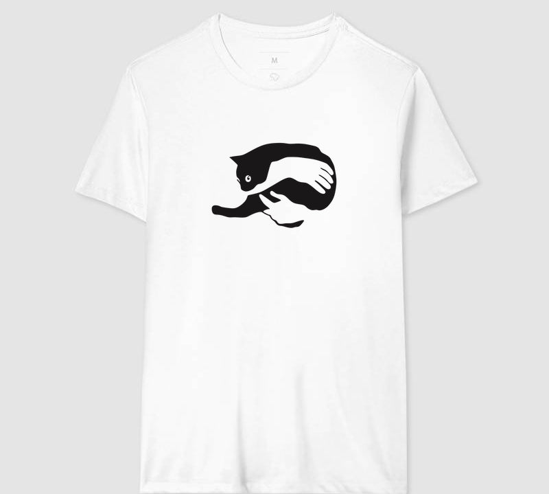 Camiseta Abraço Felino