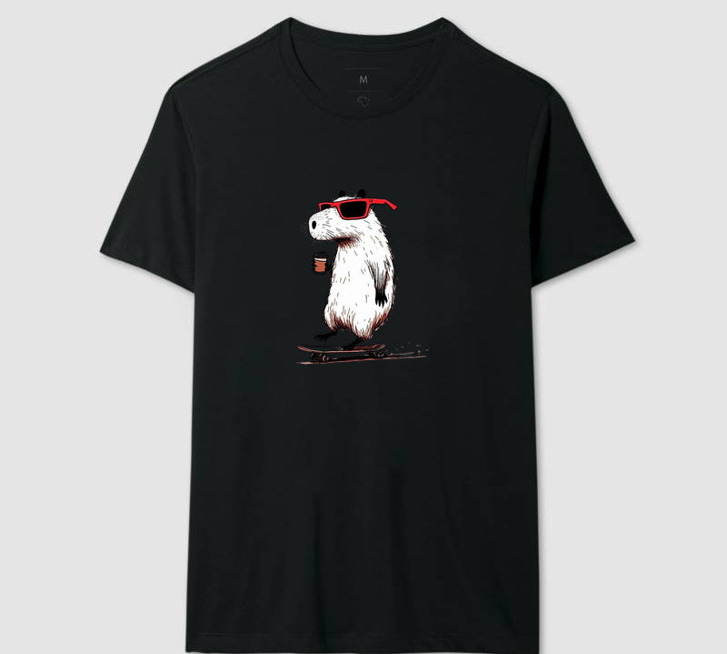 Camiseta Skate Capivara