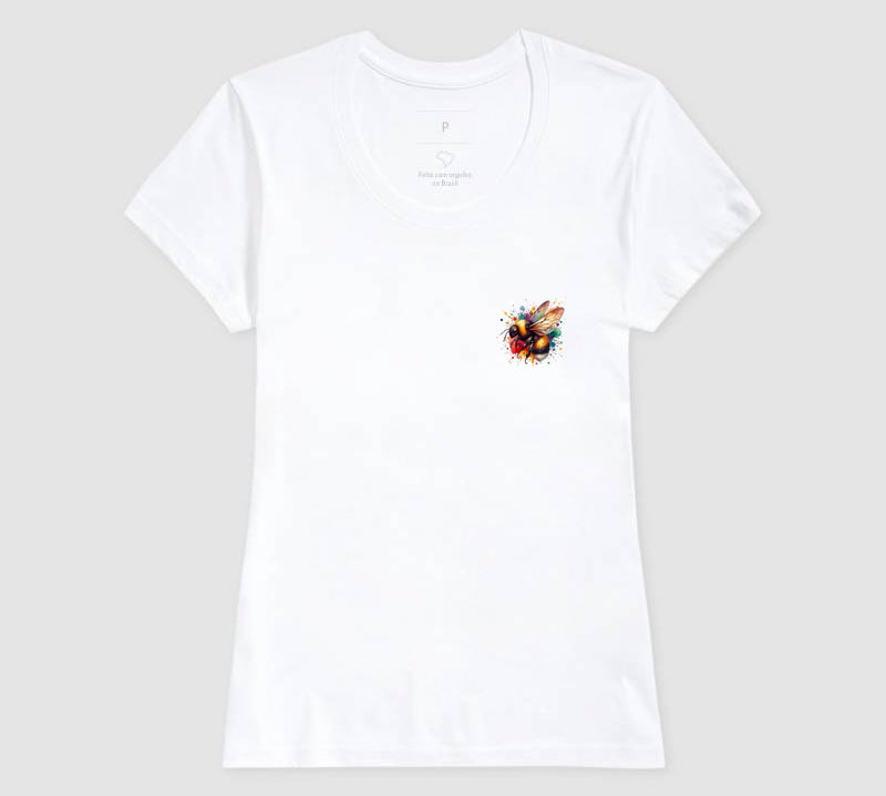 Camiseta Abelha Colorida