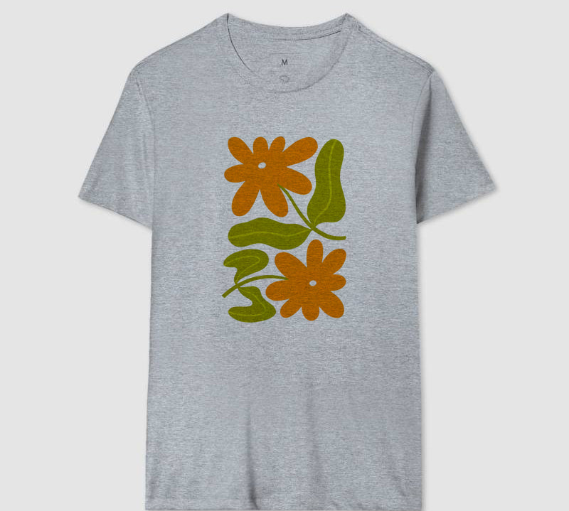 Camiseta Orange Bloom