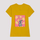 Camiseta Flores Xadrez