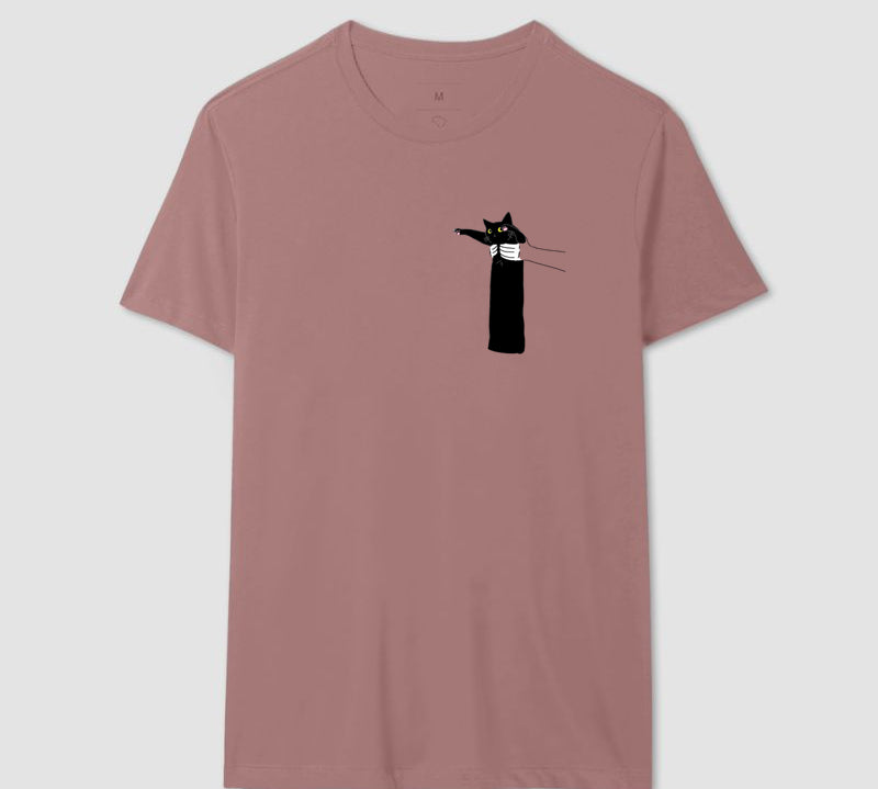 Camiseta Gatinho Pantera Negra