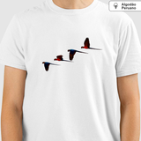 Camiseta Araras Vermelhas | Algodão Peruano |