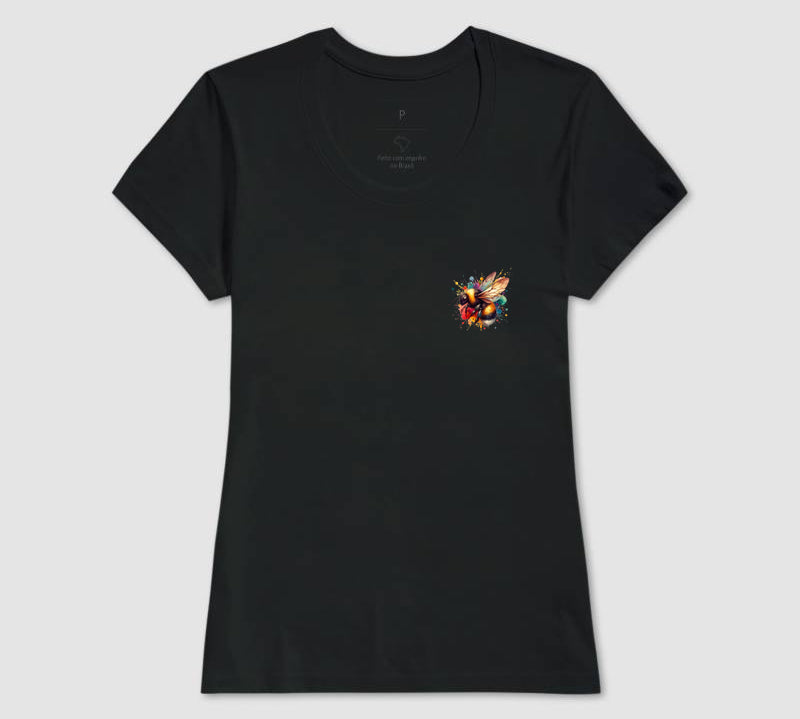 Camiseta Abelha Colorida