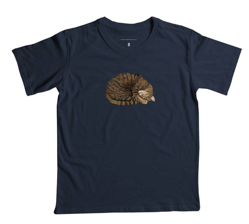 Camiseta Infantil Gato Dorminhoco