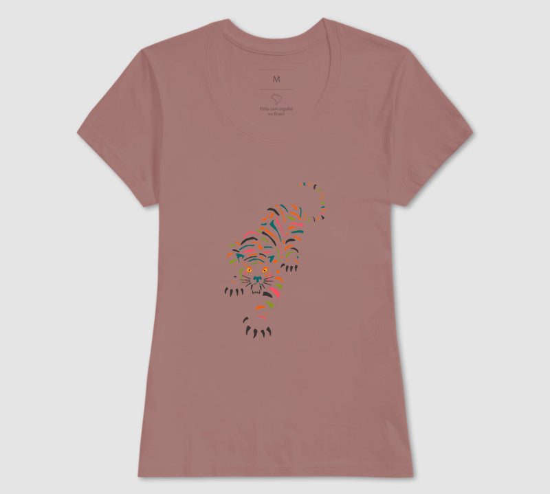 Camiseta Tigre Tropical