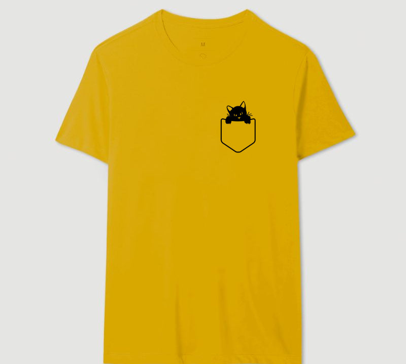 Camiseta Gato no Bolso