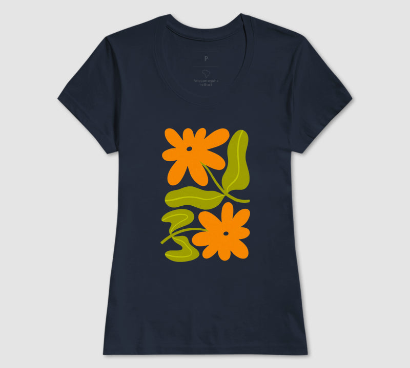 Camiseta Orange Bloom