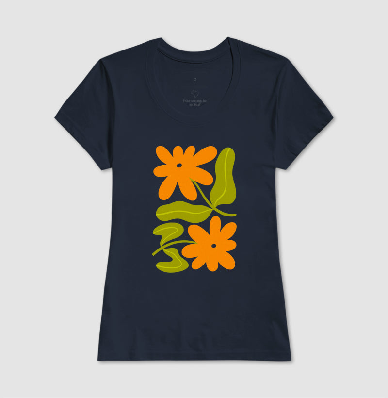 Camiseta Orange Bloom