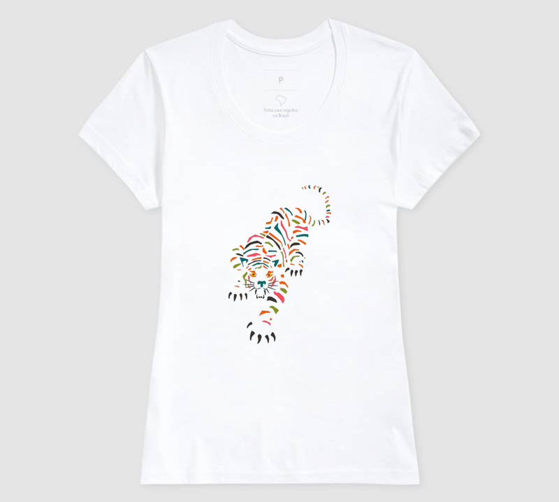 Camiseta Tigre Tropical