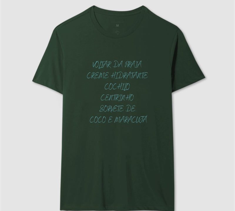 Camiseta Voltar da Praia