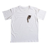 Camiseta Infantil Gato Brincando