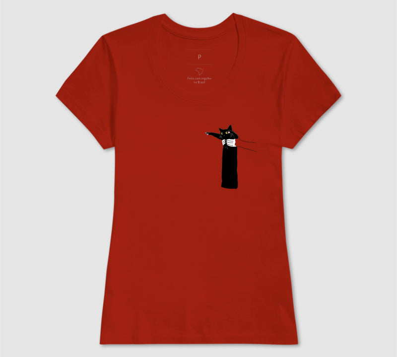 Camiseta Gatinho Pantera Negra