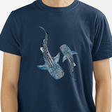 Camiseta Baleias Harmony Marinho