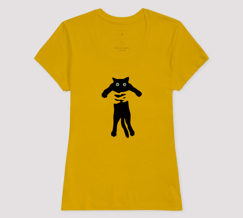 Camiseta Gato No Colo