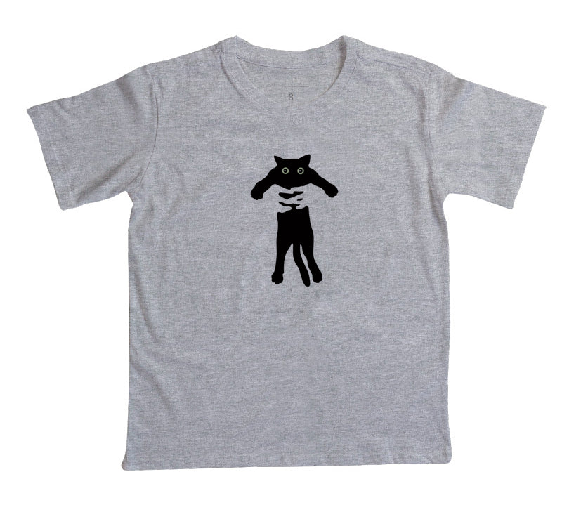 Camiseta Infantil Gato No Colo