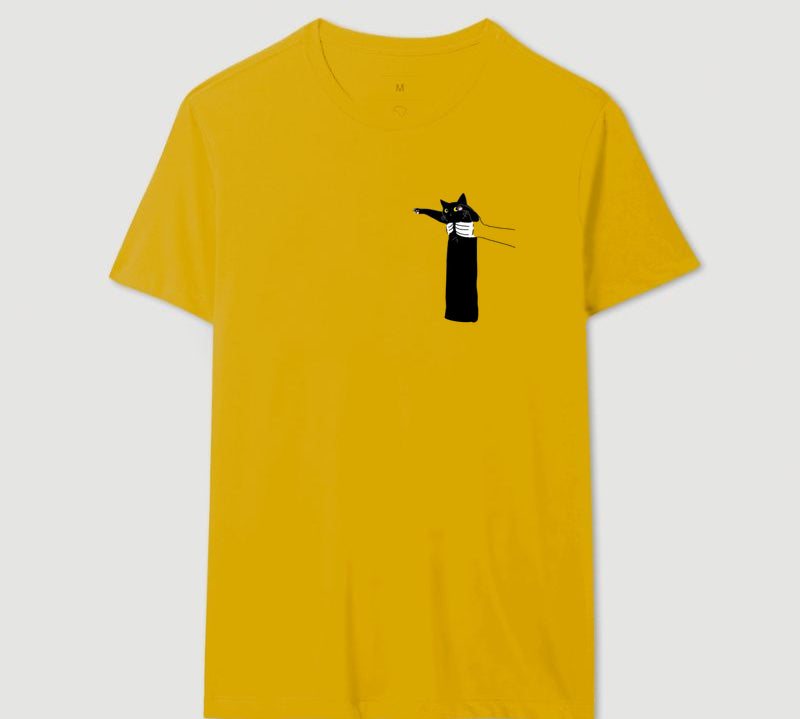 Camiseta Gatinho Pantera Negra