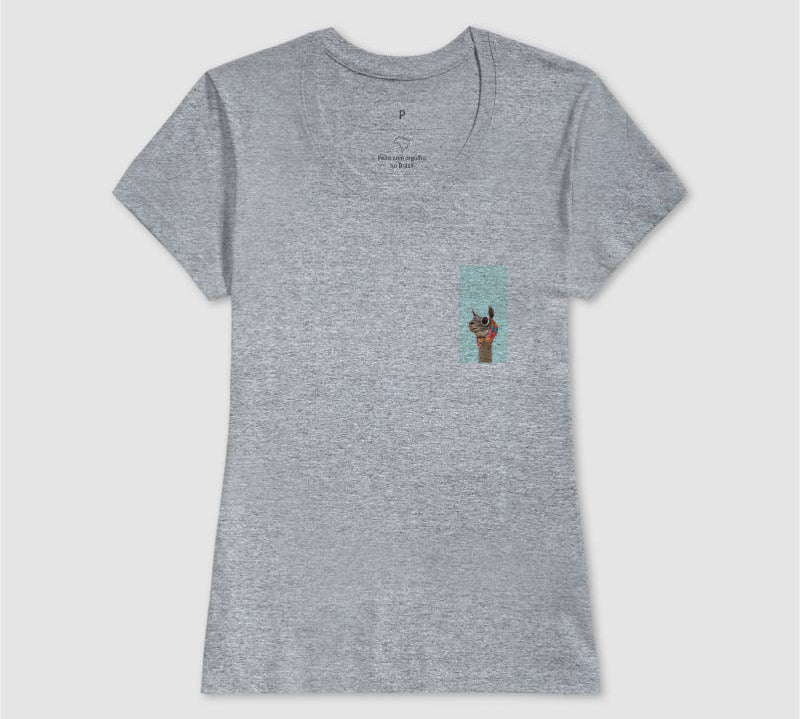 Camiseta Lhama Que Eu Vou
