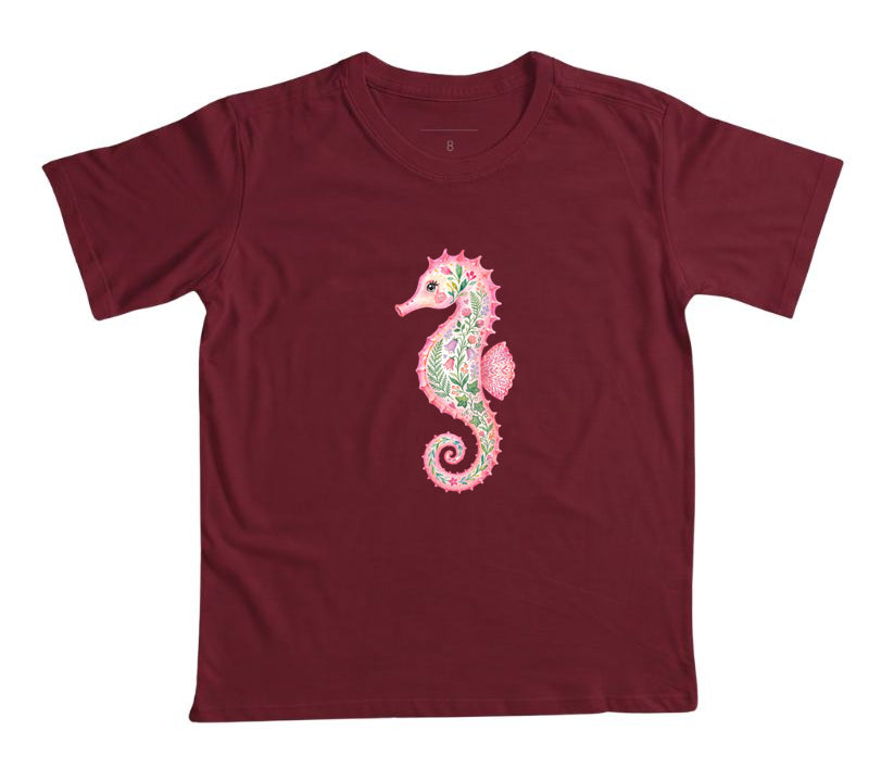 Camiseta Infantil Jardim Marinho