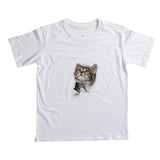 Camiseta Infantil Gato Brincando II