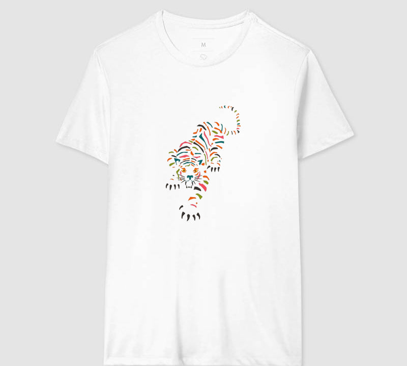 Camiseta Tigre Tropical