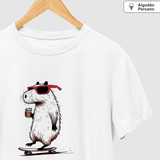 Camiseta Skate Capivara | Algodão Peruano |