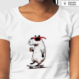 Camiseta Skate Capivara | Algodão Peruano |