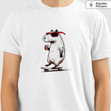 Camiseta Skate Capivara | Algodão Peruano |