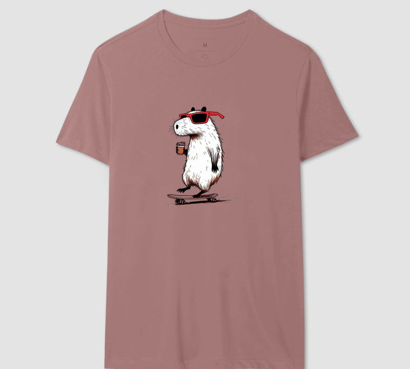 Camiseta Skate Capivara