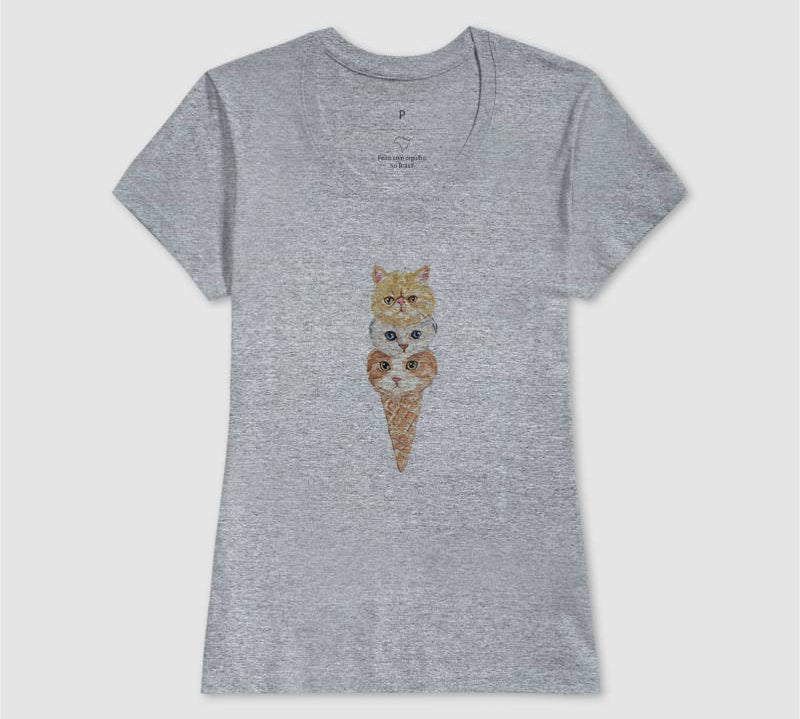 Camiseta Kitty Cream