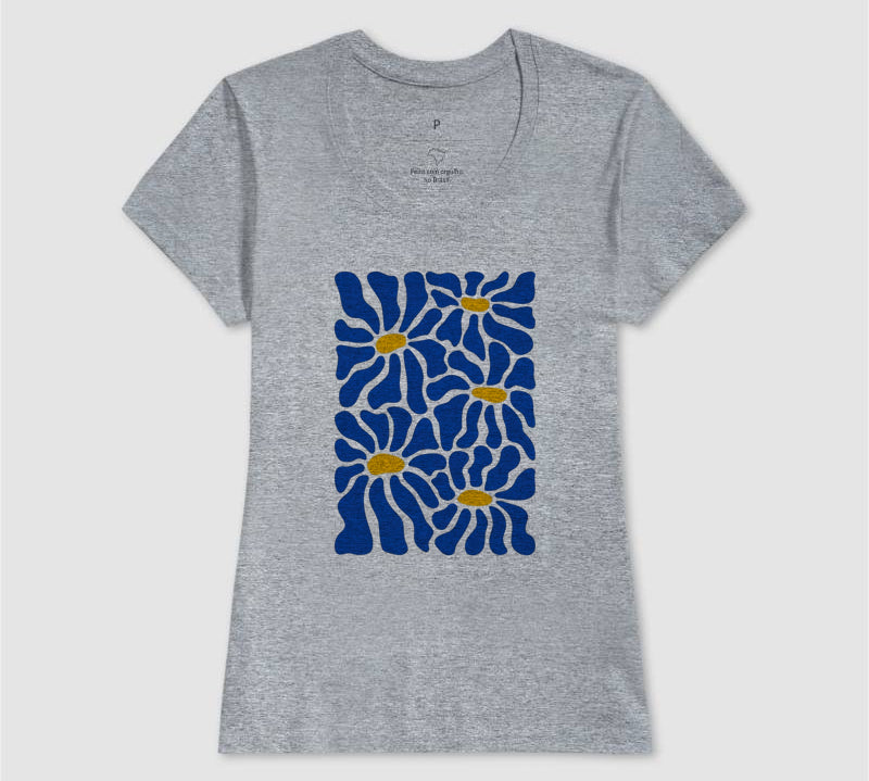 Camiseta Primavera Azul