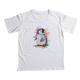 Camiseta Infantil Pinguim Tropical