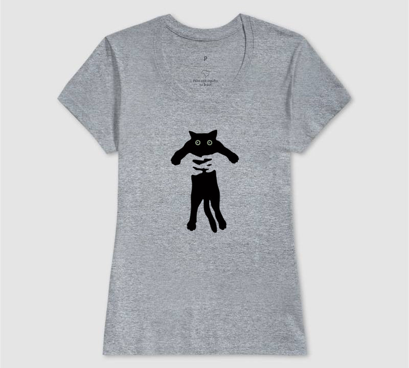 Camiseta Gato No Colo
