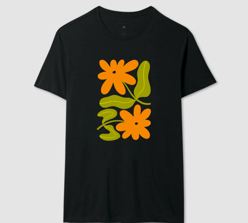 Camiseta Orange Bloom