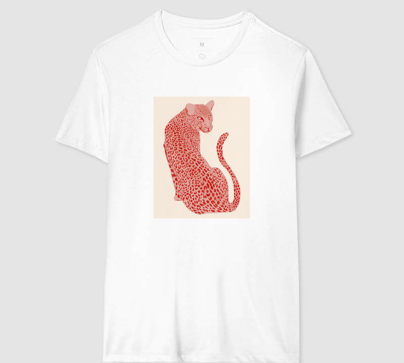 Camiseta Leopardo Rosa