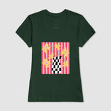 Camiseta Flores Xadrez