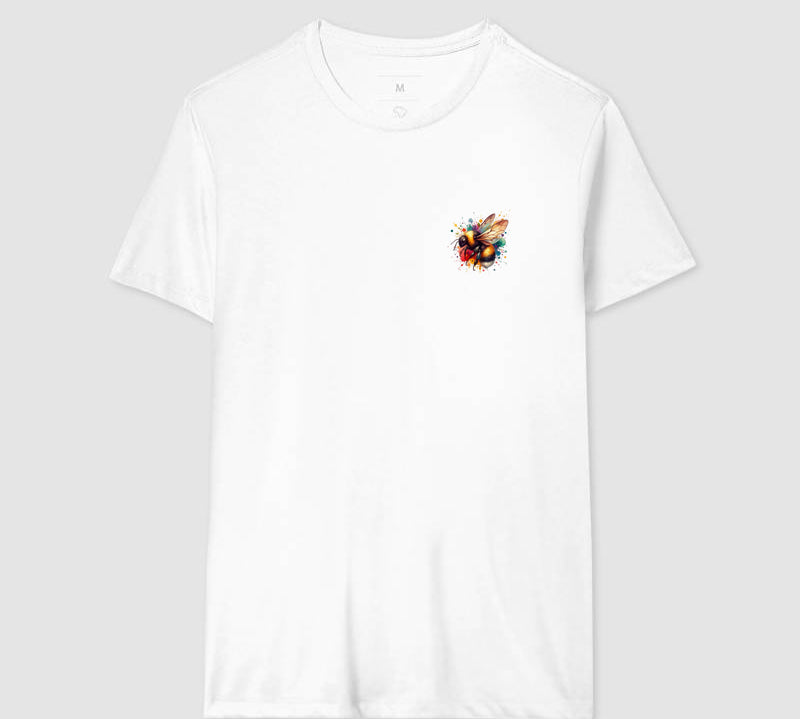 Camiseta Abelha Colorida