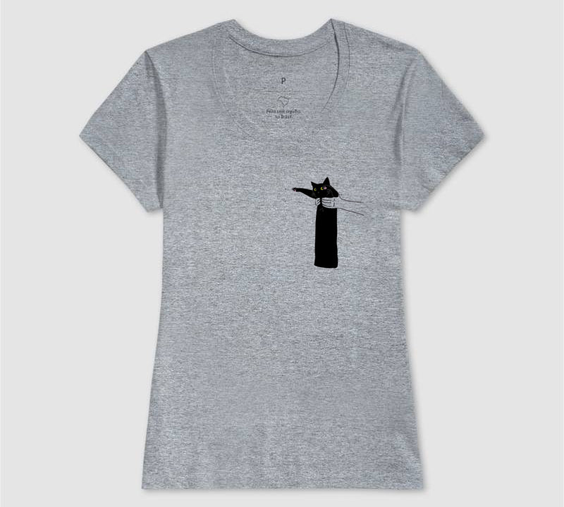 Camiseta Gatinho Pantera Negra