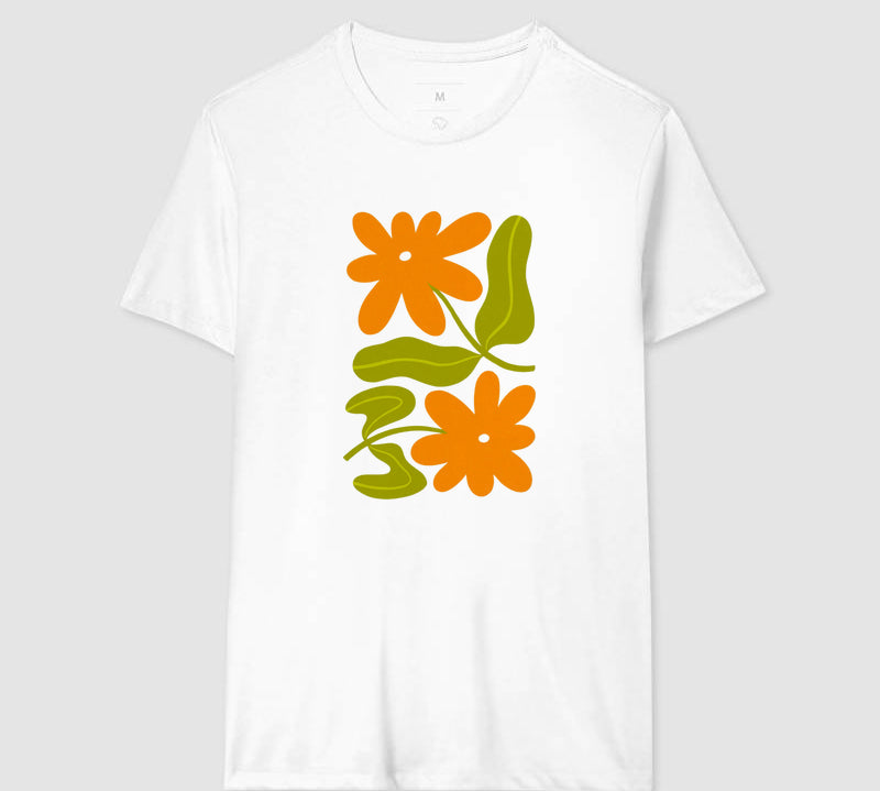 Camiseta Orange Bloom