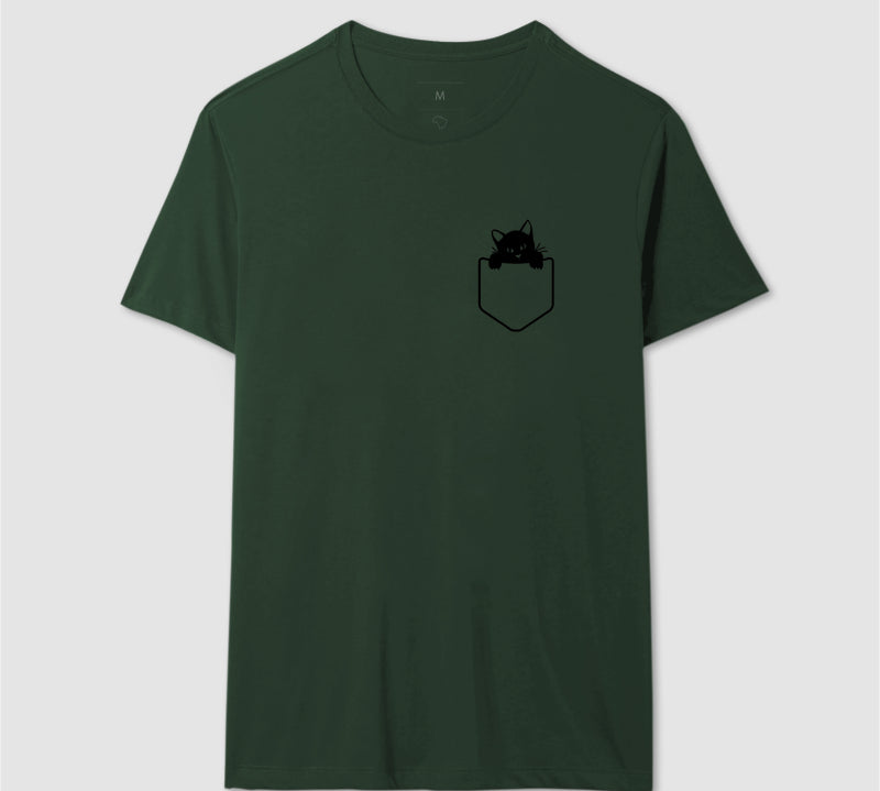 Camiseta Gato no Bolso