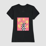 Camiseta Flores Xadrez