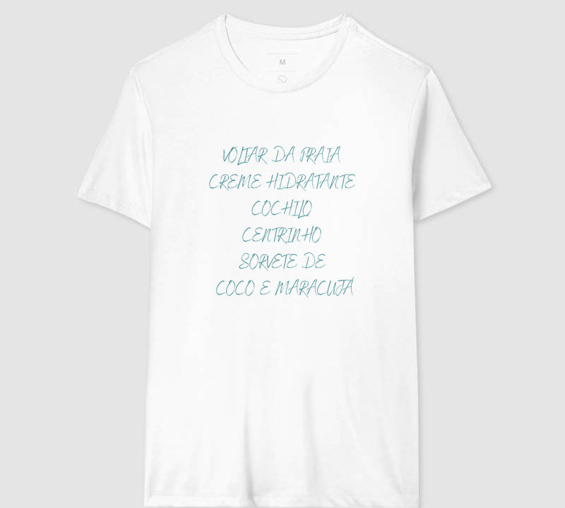Camiseta Voltar da Praia